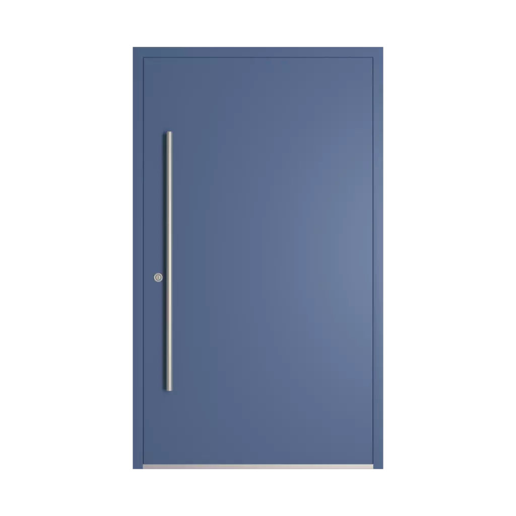 RAL 5023 Distant blue entry-doors models-of-door-fillings dindecor 6034-pvc  