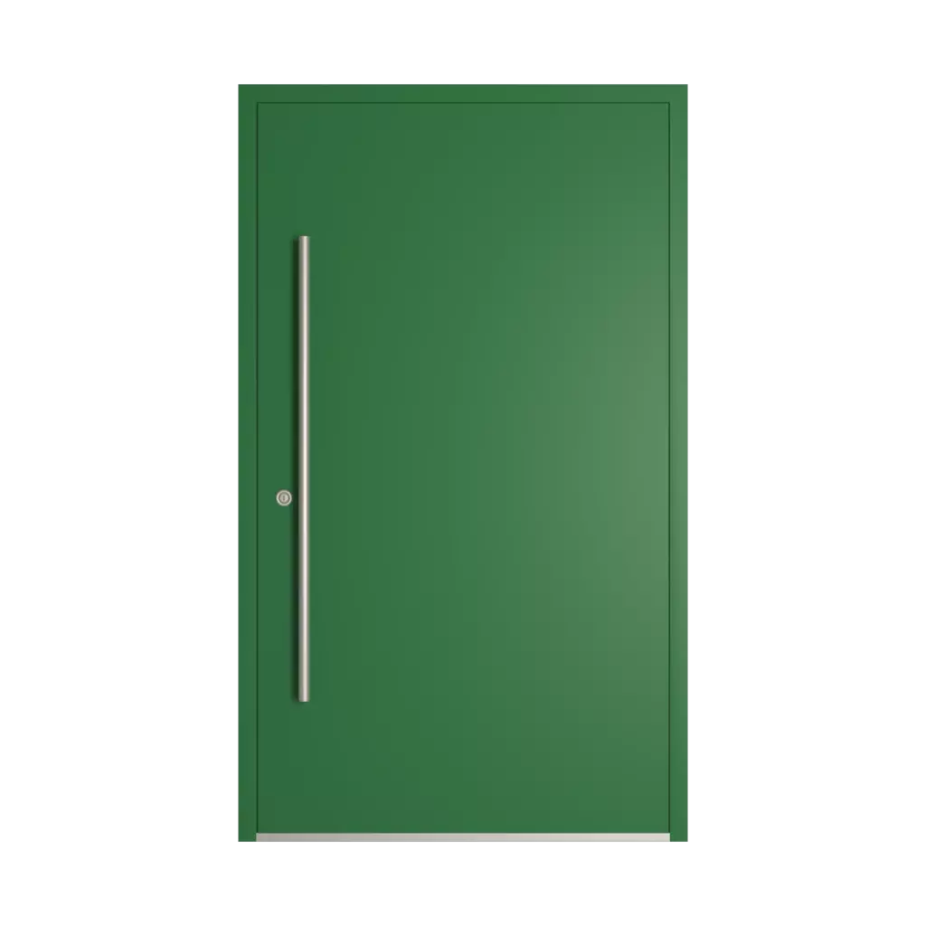 RAL 6001 Emerald green entry-doors models-of-door-fillings dindecor 6034-pvc  