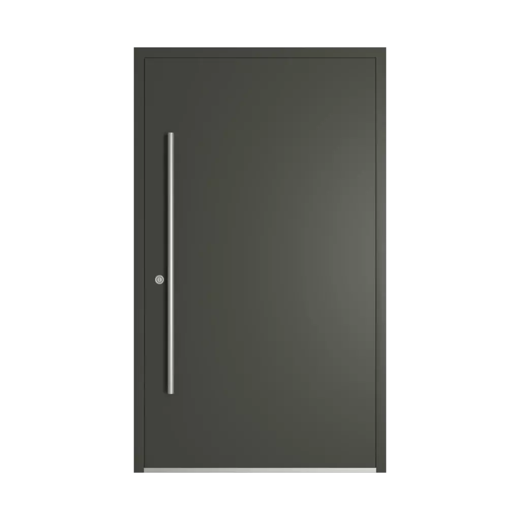RAL 6006 Grey olive entry-doors models-of-door-fillings dindecor 6034-pvc  