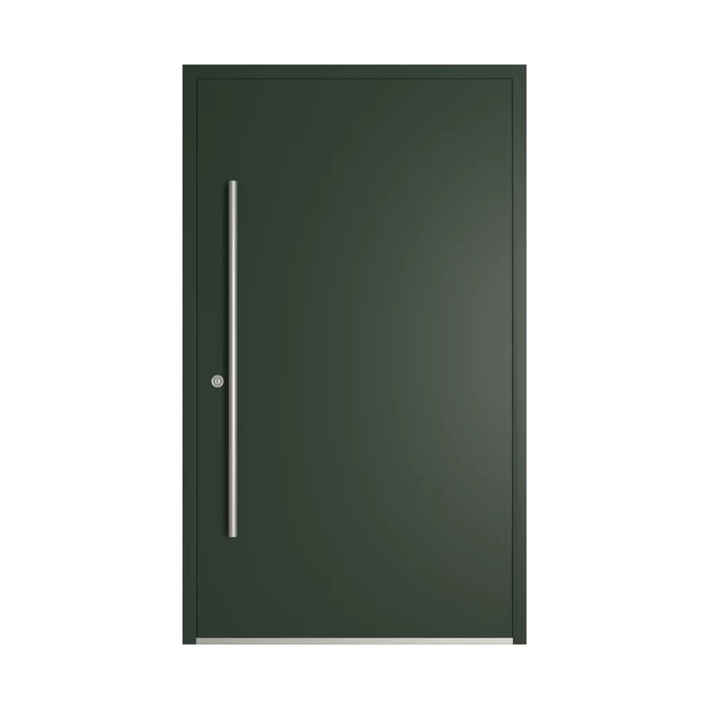 RAL 6009 Fir green entry-doors models-of-door-fillings dindecor 6034-pvc  