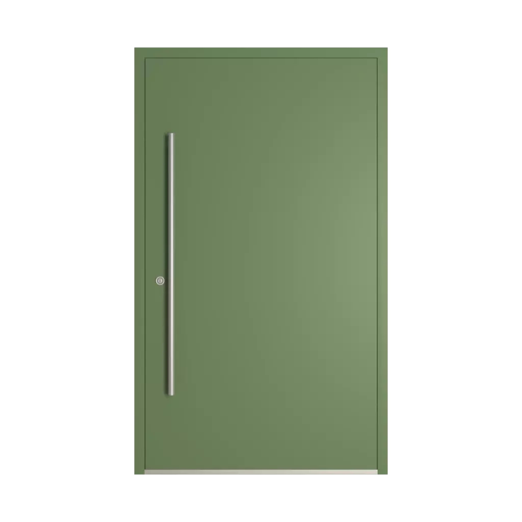 RAL 6011 Reseda green entry-doors models-of-door-fillings cdm model-16  