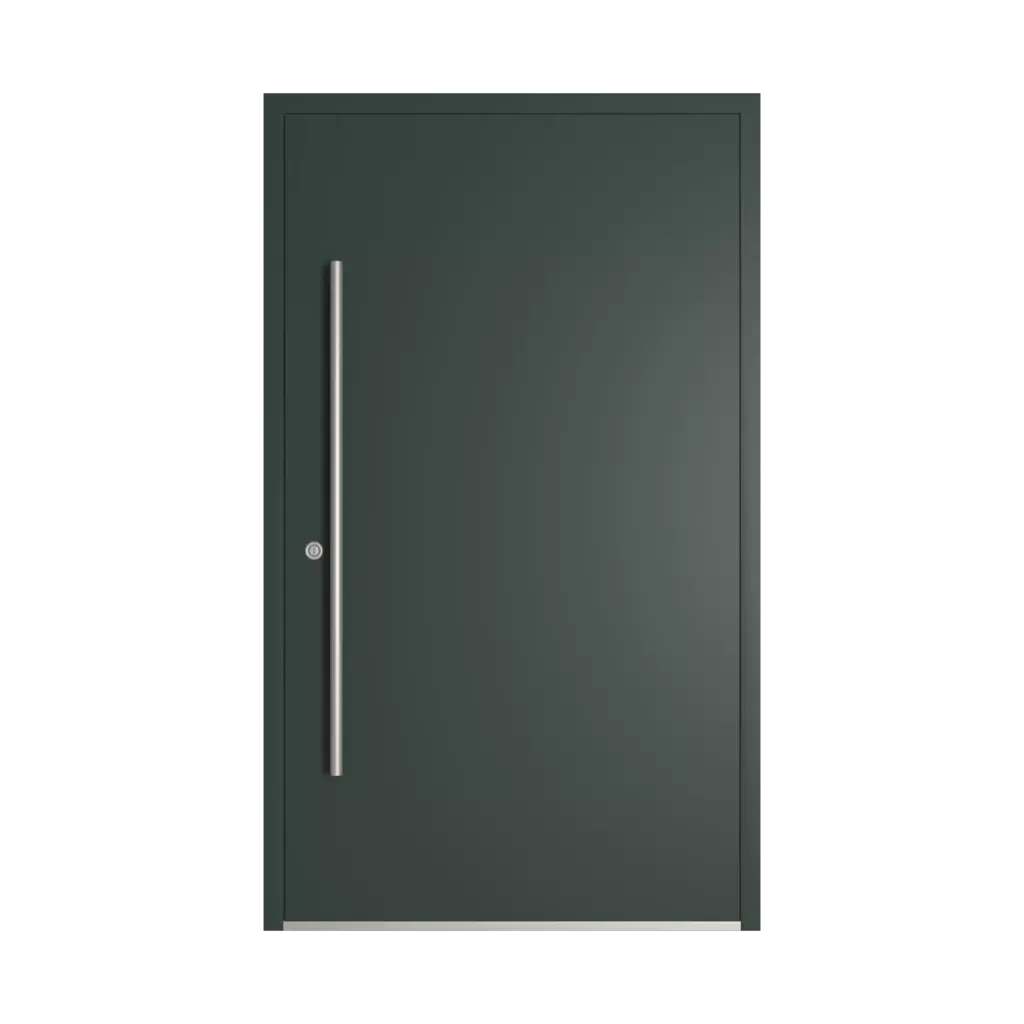 RAL 6012 Black green entry-doors models-of-door-fillings dindecor 6034-pvc  