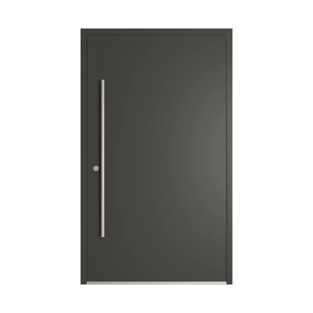 RAL 6015 Black olive entry-doors models-of-door-fillings dindecor 6011-pvc  