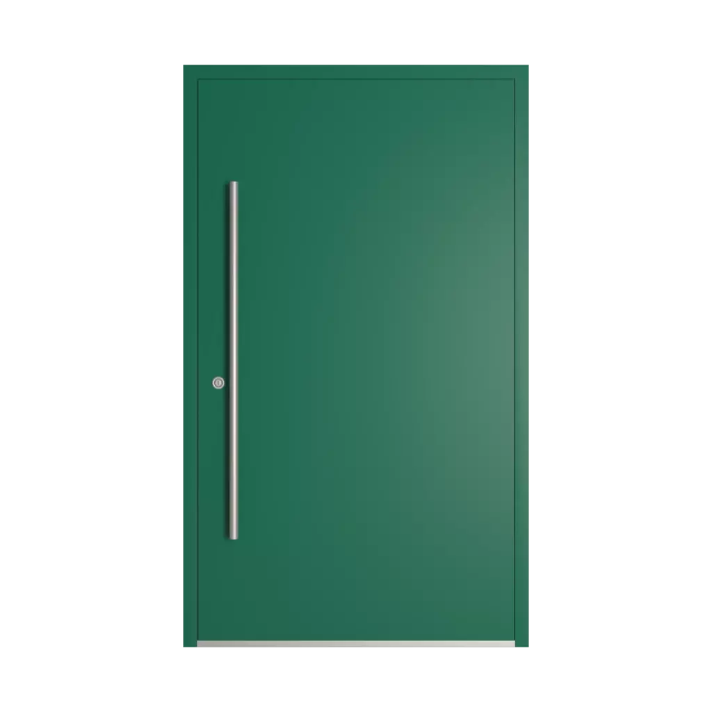 RAL 6016 Turquoise green entry-doors models-of-door-fillings dindecor 6034-pvc  
