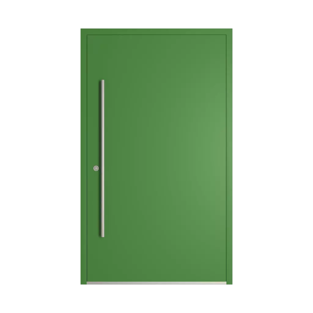 RAL 6017 May green entry-doors models-of-door-fillings dindecor 6011-pvc  