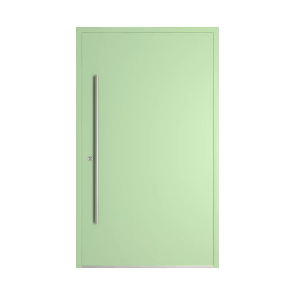 RAL 6019 Pastel green entry-doors models-of-door-fillings dindecor 6011-pvc  