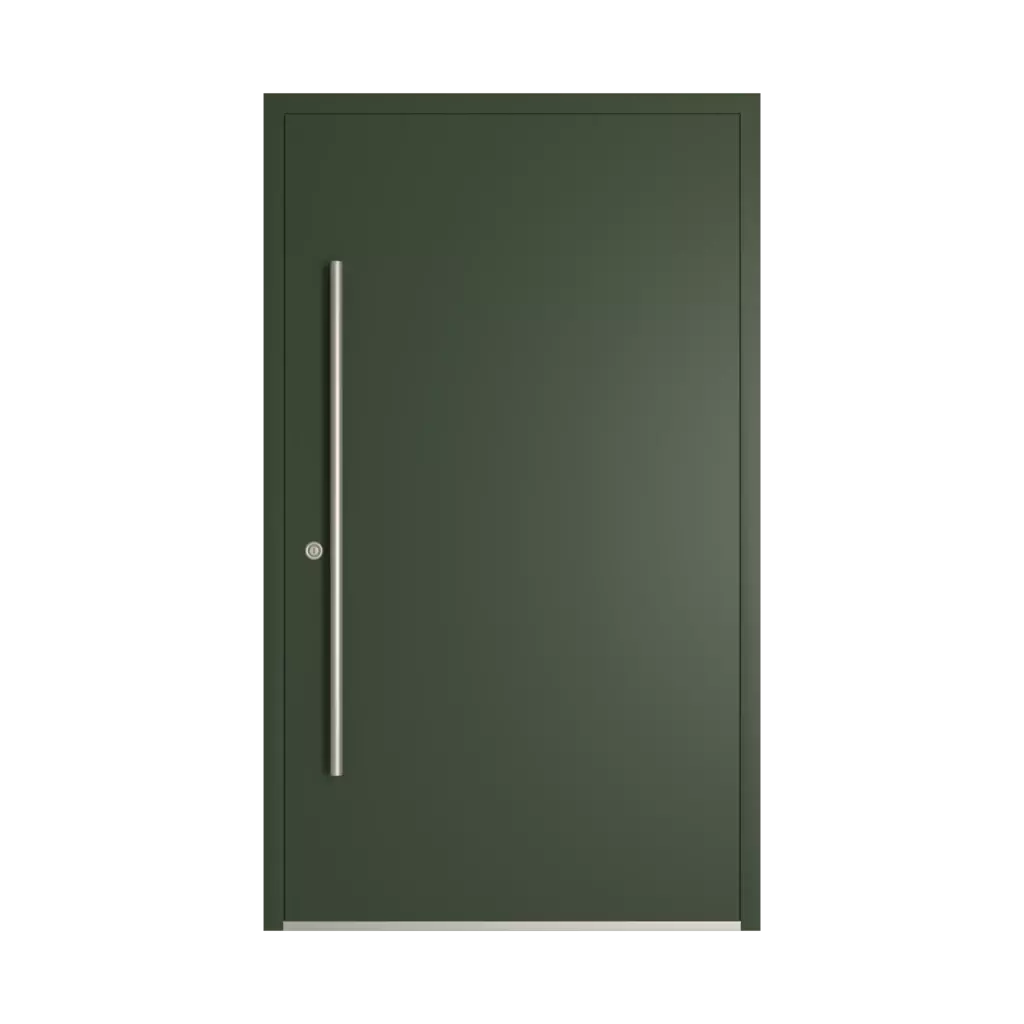 RAL 6020 Chrome green entry-doors models-of-door-fillings dindecor 6034-pvc  