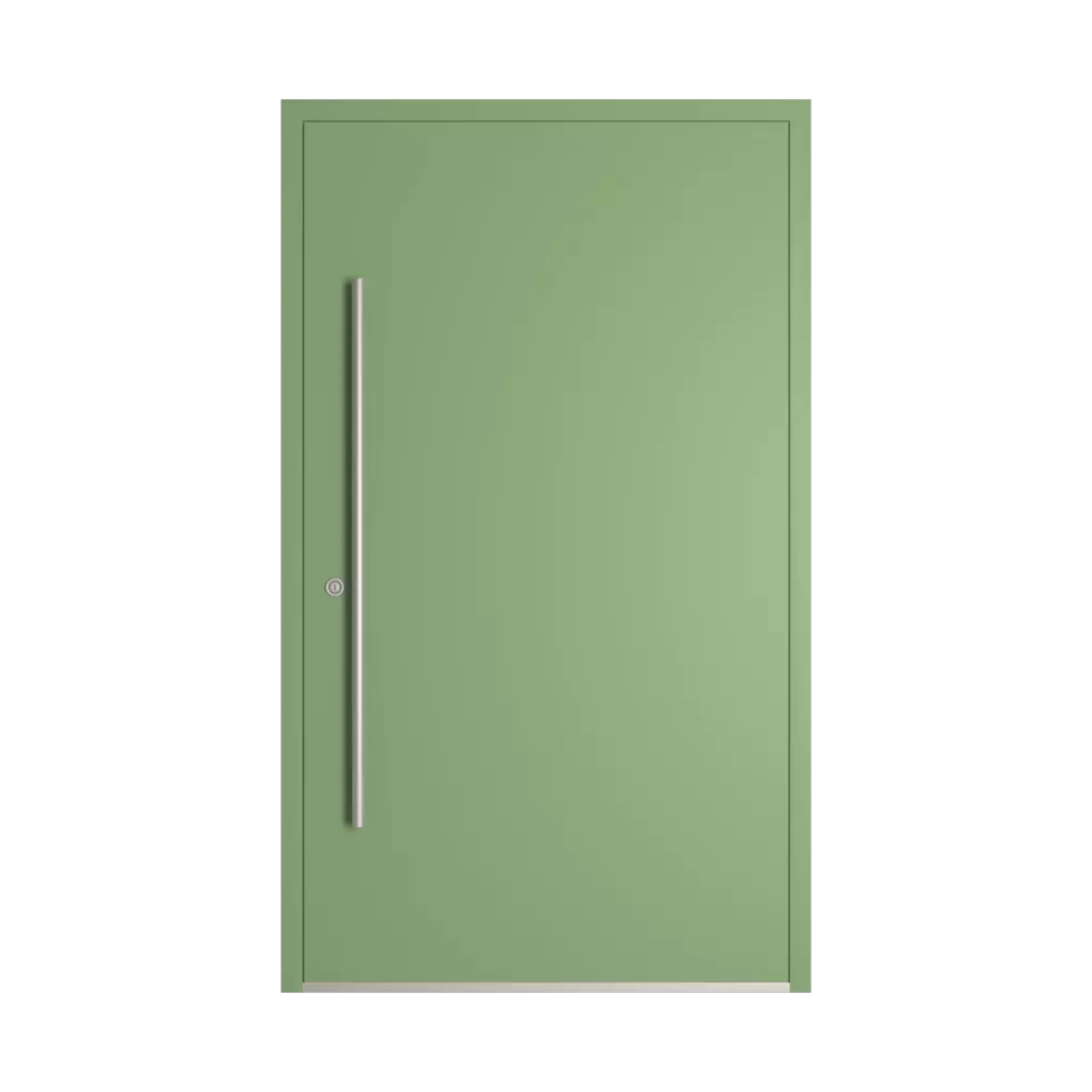 RAL 6021 Pale green entry-doors models-of-door-fillings dindecor 6034-pvc  