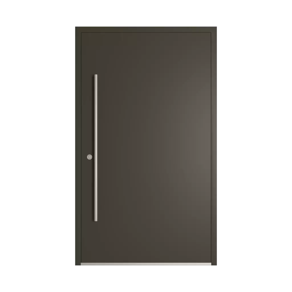 RAL 6022 Olive drab entry-doors models-of-door-fillings dindecor 6034-pvc  