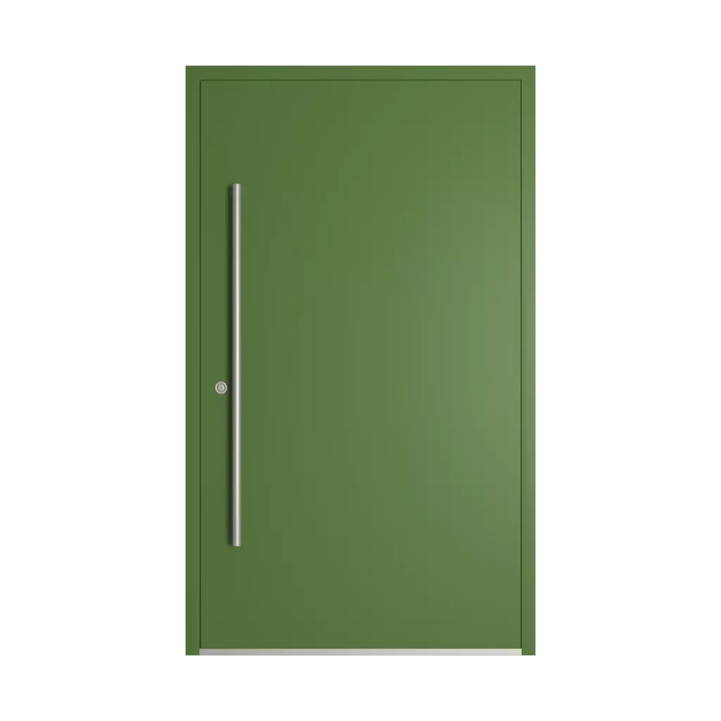RAL 6025 Fern green entry-doors models-of-door-fillings dindecor 6011-pvc  