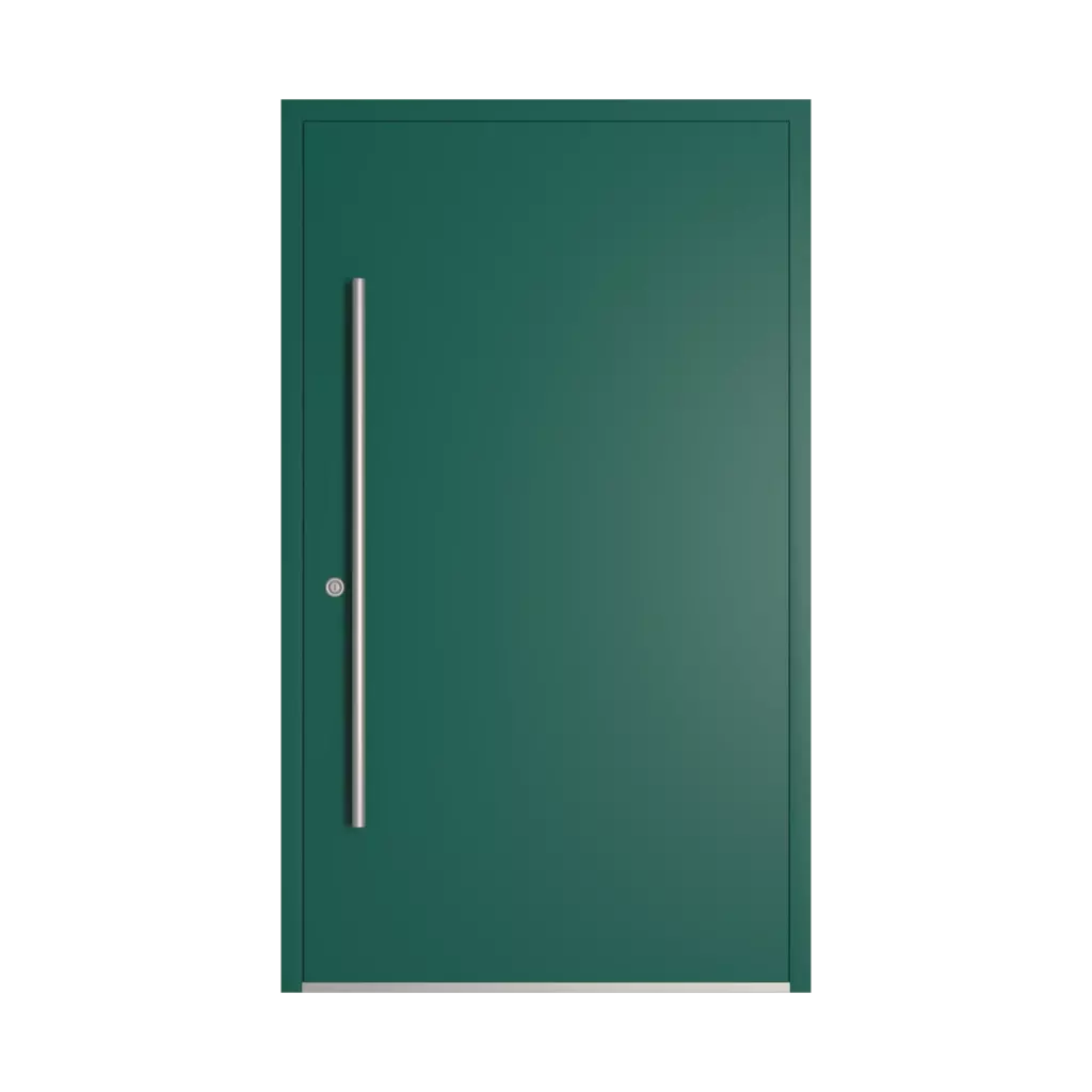 RAL 6026 opal green entry-doors models-of-door-fillings dindecor 6034-pvc  