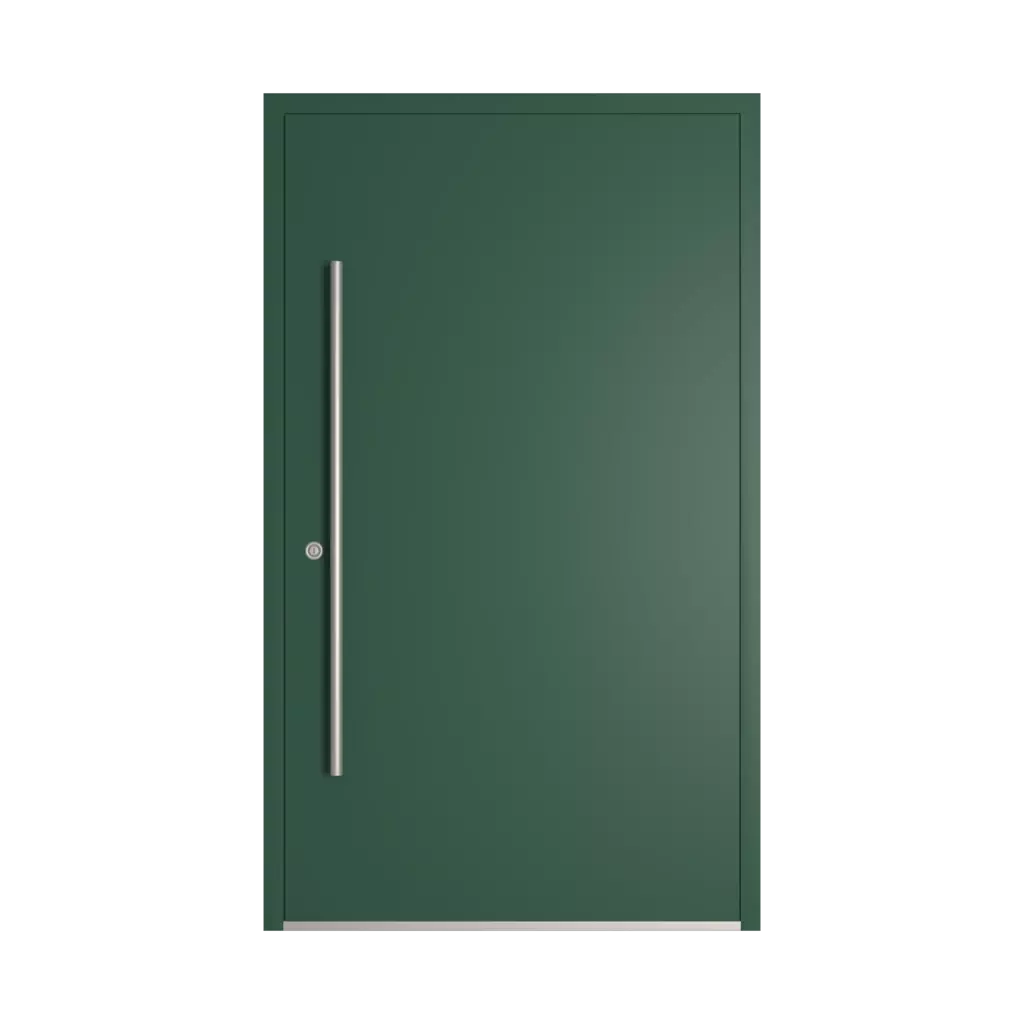 RAL 6028 Pine green entry-doors models-of-door-fillings dindecor 6034-pvc  
