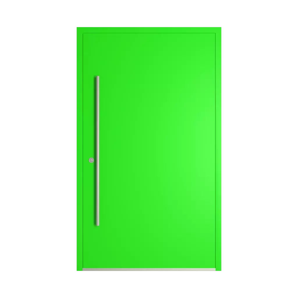 RAL 6037 Pure green entry-doors models-of-door-fillings dindecor cl12  