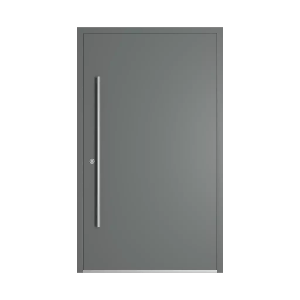 RAL 7005 Mouse Gray entry-doors models-of-door-fillings dindecor 6034-pvc  