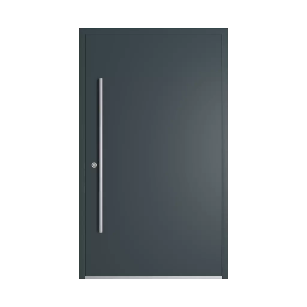 RAL 7026 Granite grey entry-doors models-of-door-fillings dindecor 6034-pvc  
