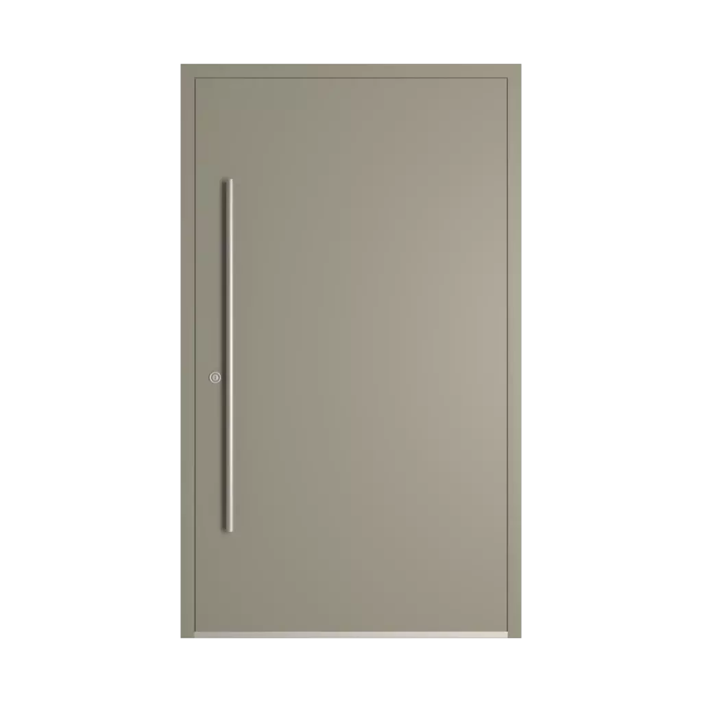 RAL 7030 Stone grey entry-doors models-of-door-fillings dindecor 6034-pvc  