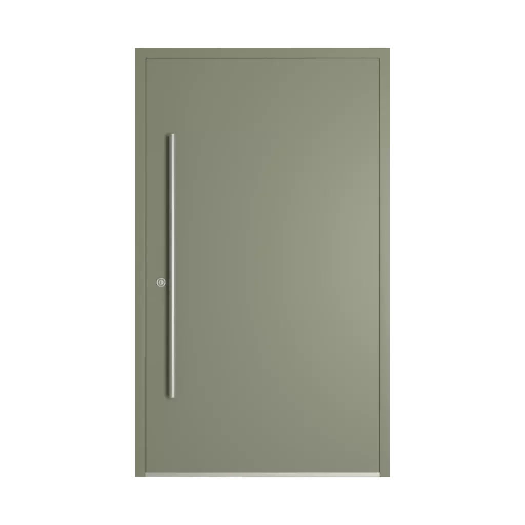 RAL 7033 Cement grey entry-doors models-of-door-fillings dindecor cl12  