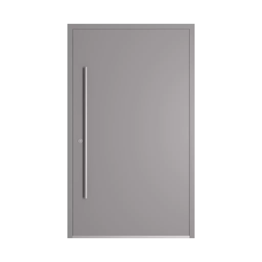 RAL 7036 Platinum grey entry-doors models-of-door-fillings dindecor 6011-pvc  