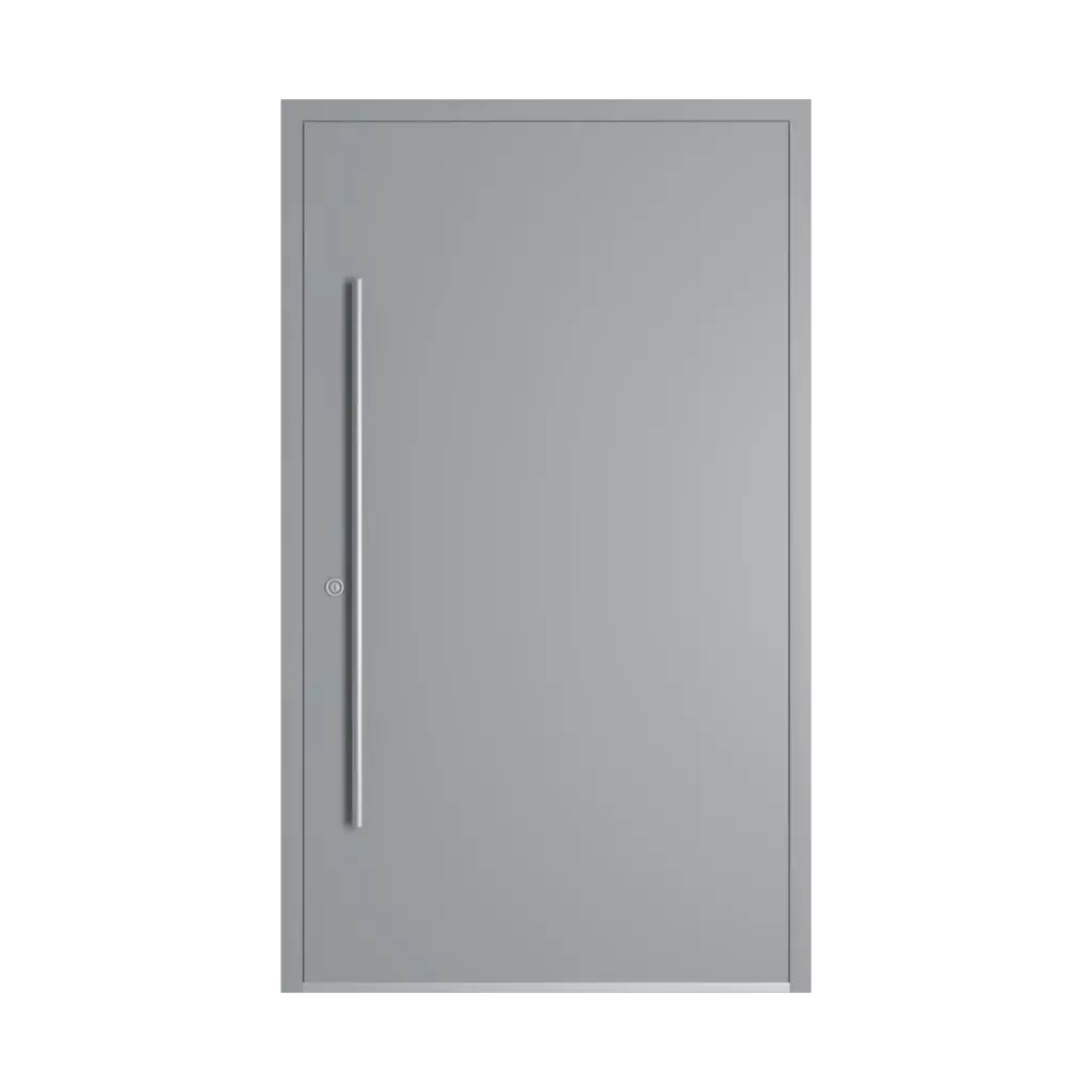 RAL 7040 Window grey entry-doors models-of-door-fillings dindecor 6034-pvc  