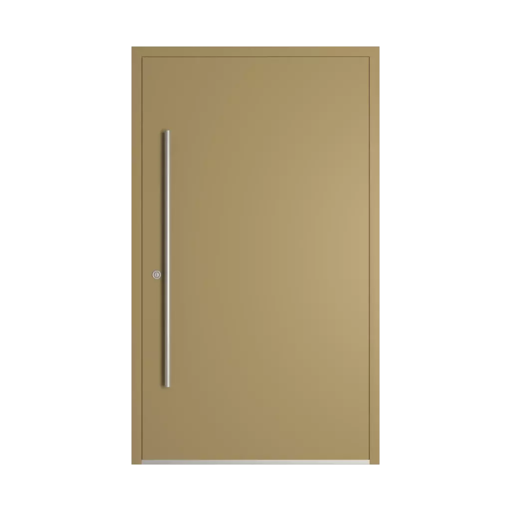 RAL 1020 Olive yellow entry-doors models-of-door-fillings dindecor 6034-pvc  