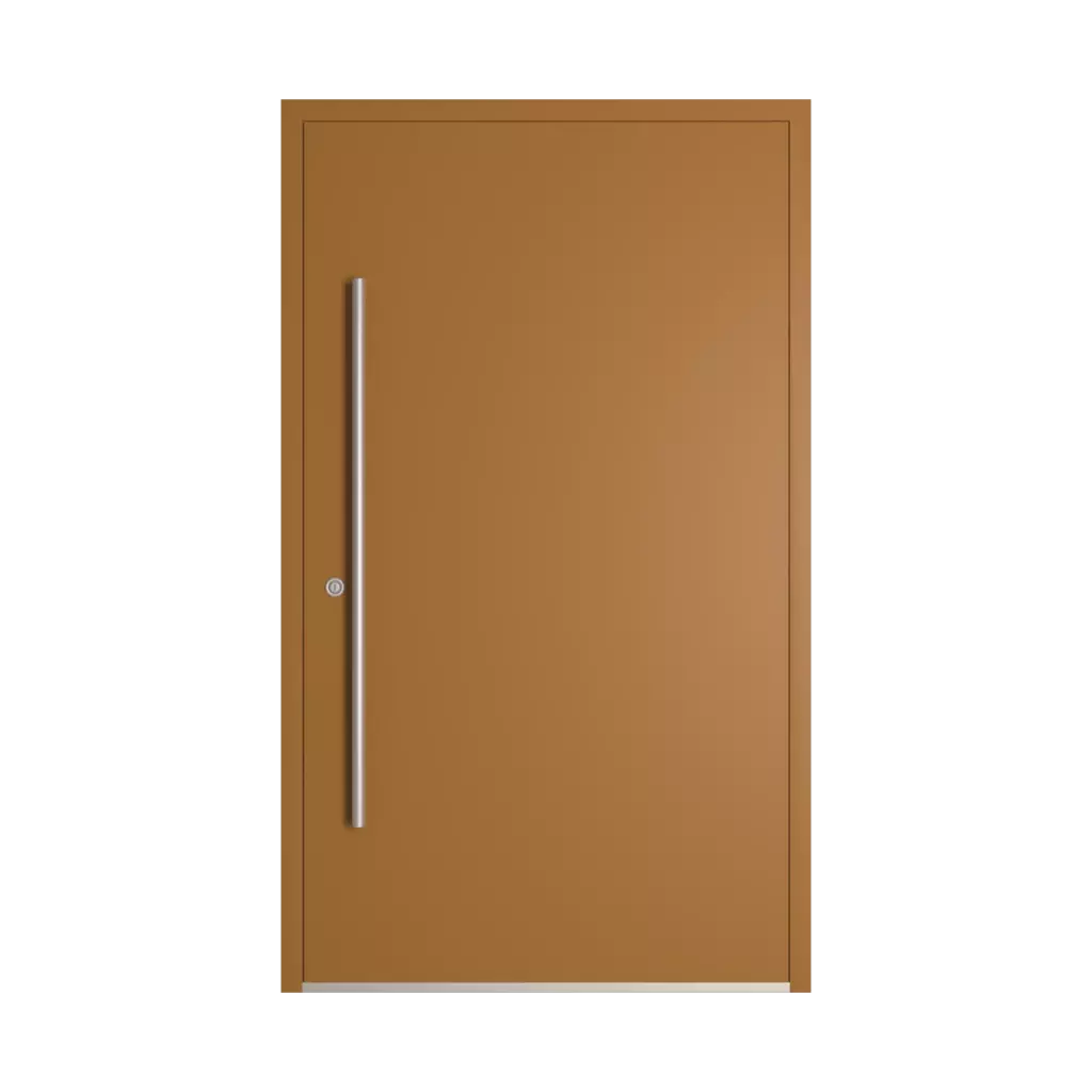 RAL 8001 Ochre brown entry-doors models-of-door-fillings dindecor 6011-pvc  
