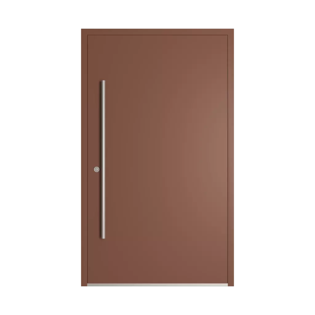 RAL 8002 Signal brown entry-doors models-of-door-fillings dindecor 6011-pvc  