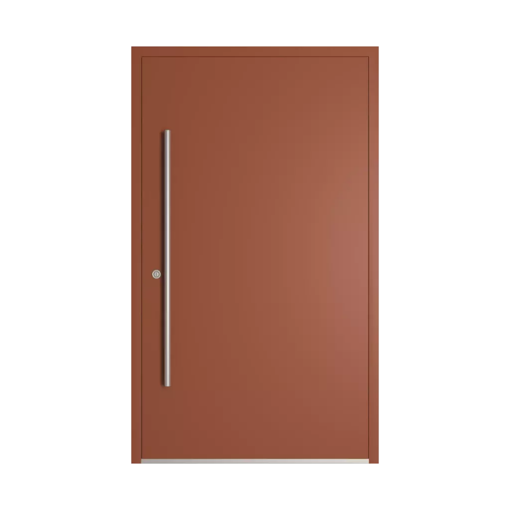 RAL 8004 Copper brown entry-doors models-of-door-fillings dindecor cl12  