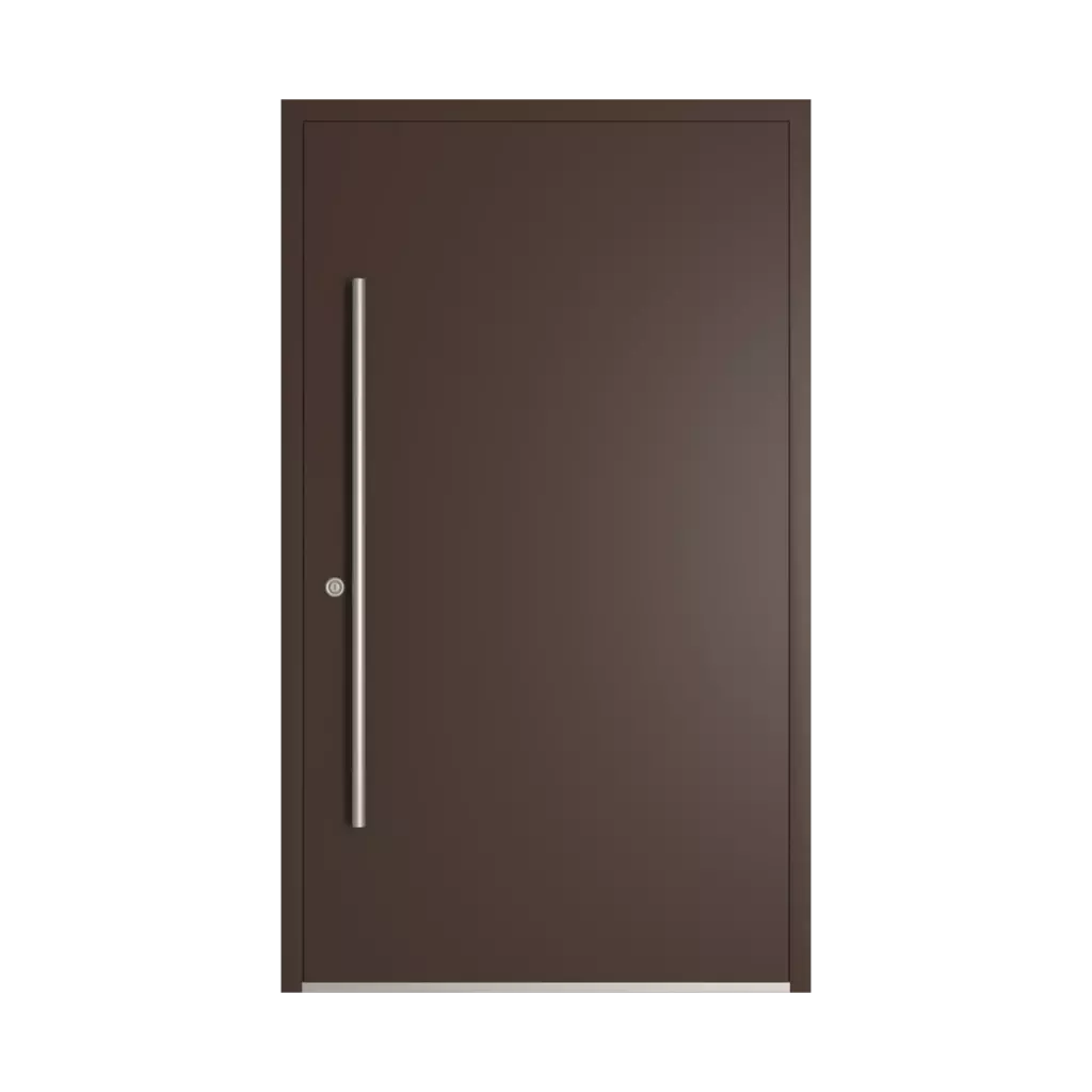 RAL 8017 Chocolate brown entry-doors models-of-door-fillings dindecor 6034-pvc  
