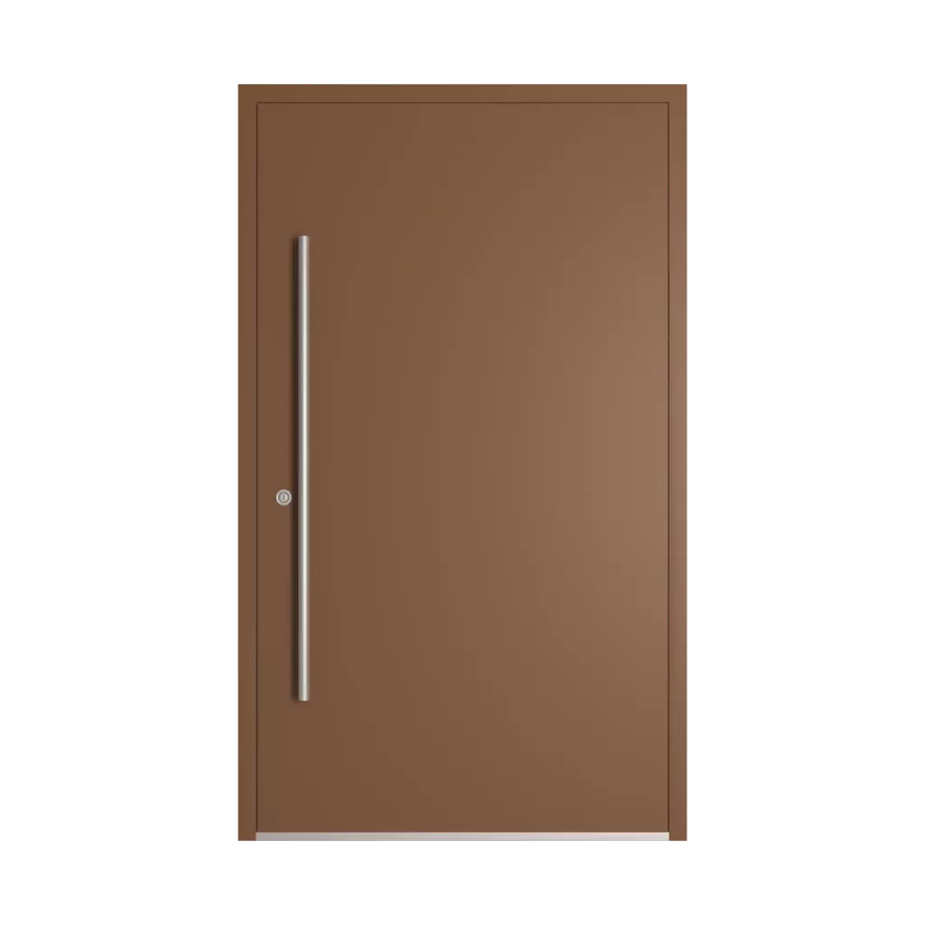 RAL 8024 Beige brown entry-doors models-of-door-fillings dindecor 6011-pvc  