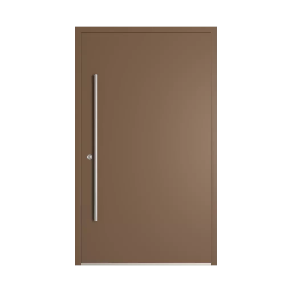 RAL 8025 Pale brown entry-doors models-of-door-fillings dindecor 6011-pvc  