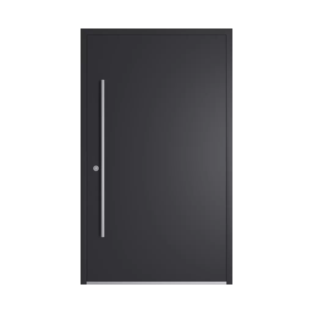 RAL 9004 Signal black entry-doors models-of-door-fillings dindecor 6011-pvc  