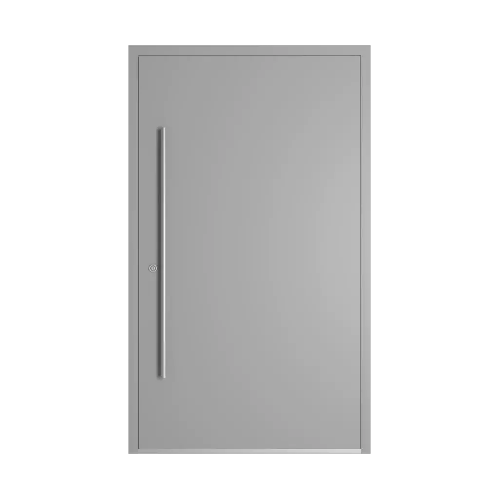RAL 9006 White aluminium entry-doors models-of-door-fillings dindecor 6034-pvc  