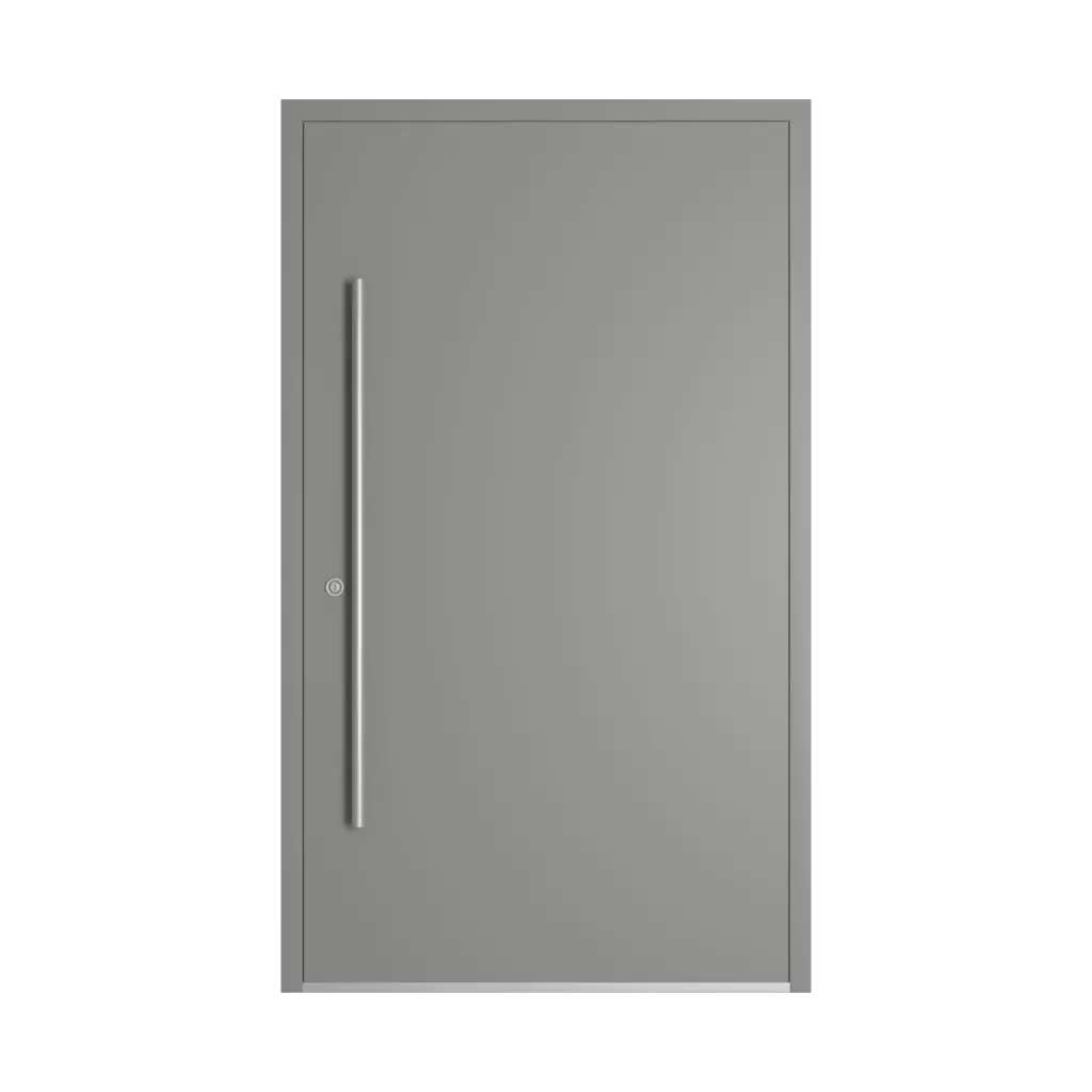 RAL 9007 Grey aluminium entry-doors models-of-door-fillings dindecor 6034-pvc  