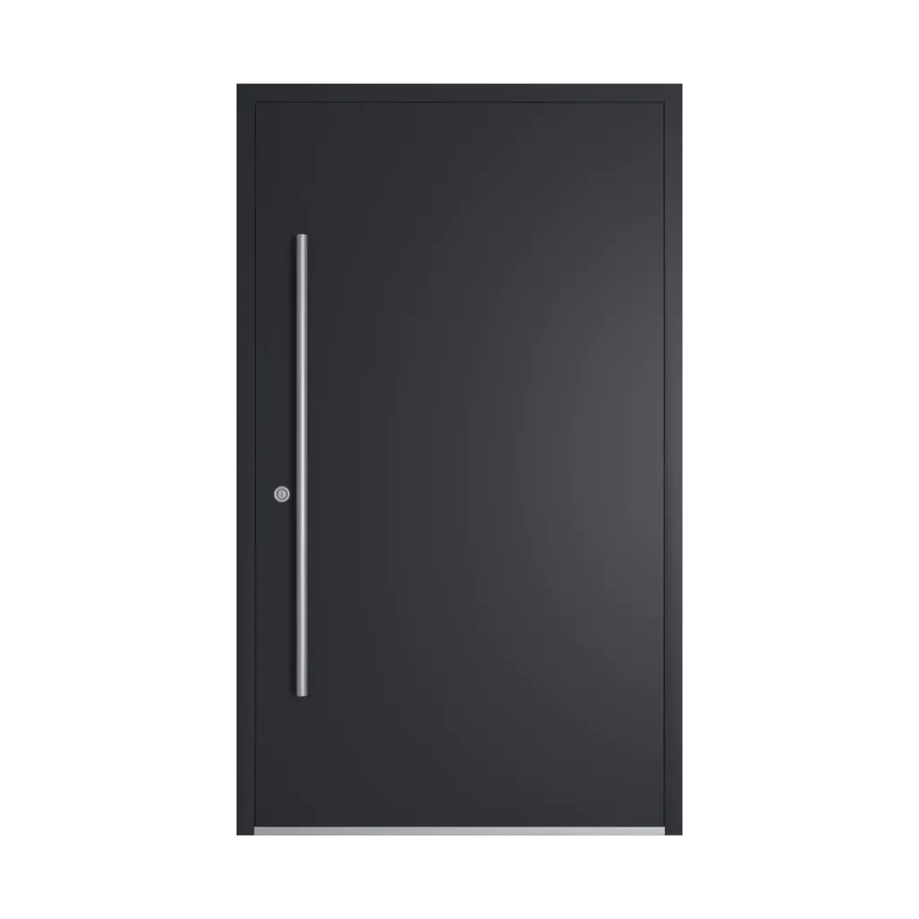 RAL 9011 Graphite black entry-doors models-of-door-fillings cdm model-16  