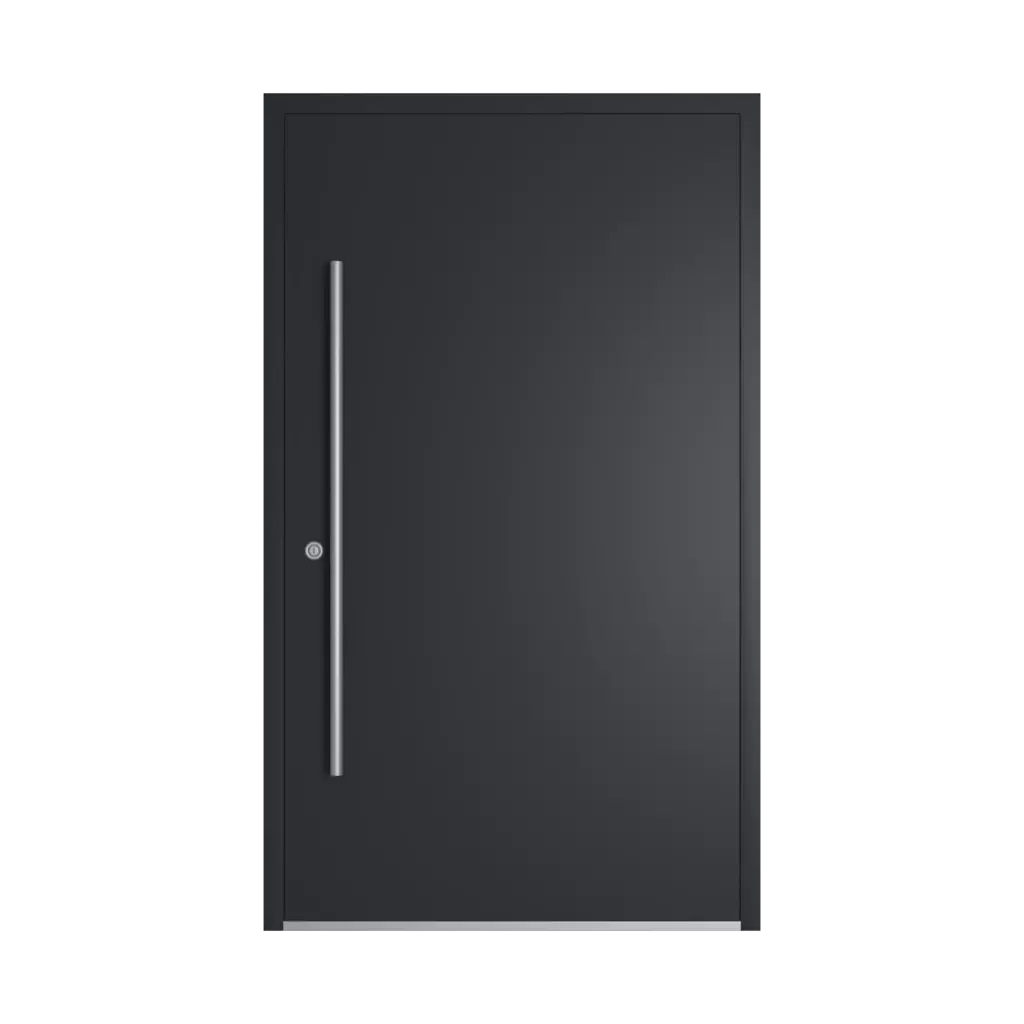RAL 9017 Traffic black entry-doors models-of-door-fillings dindecor 6011-pvc  