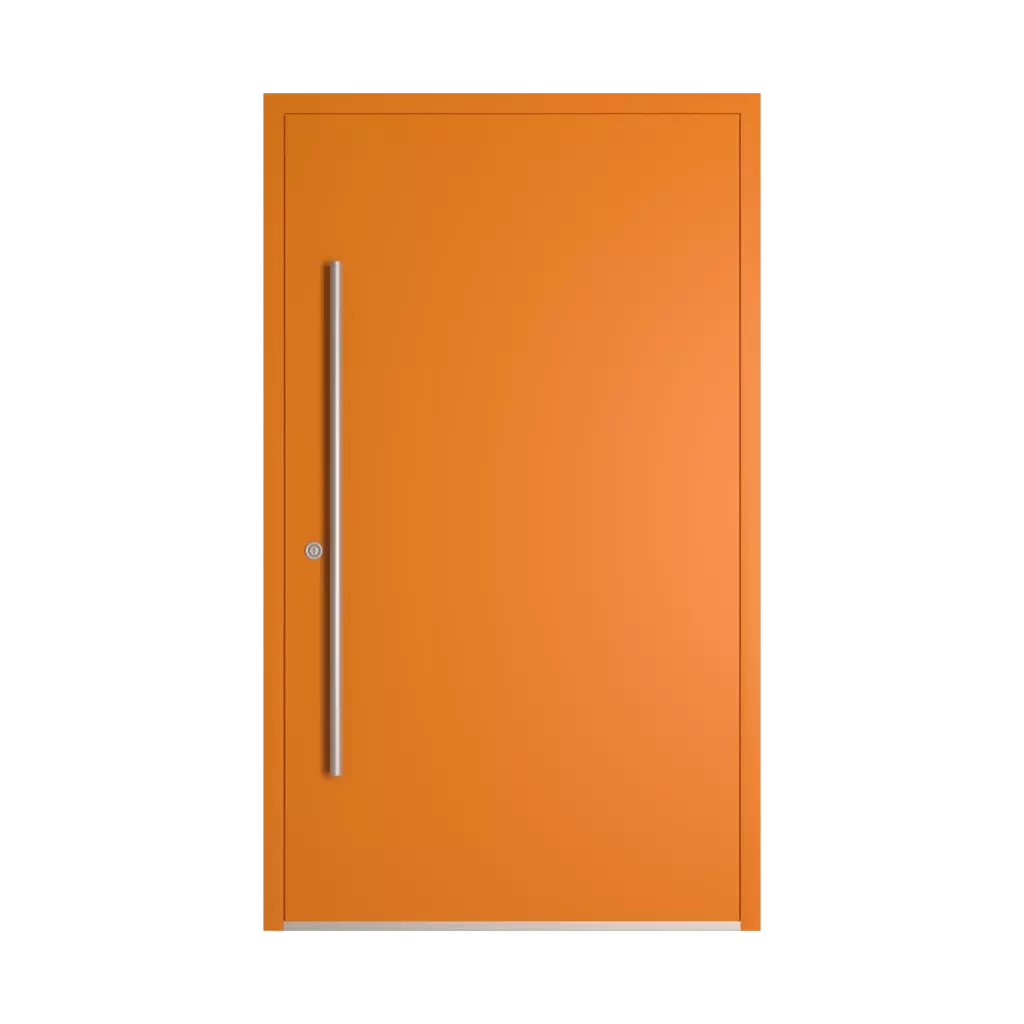 RAL 2000 Yellow orange entry-doors models-of-door-fillings dindecor 6011-pvc  