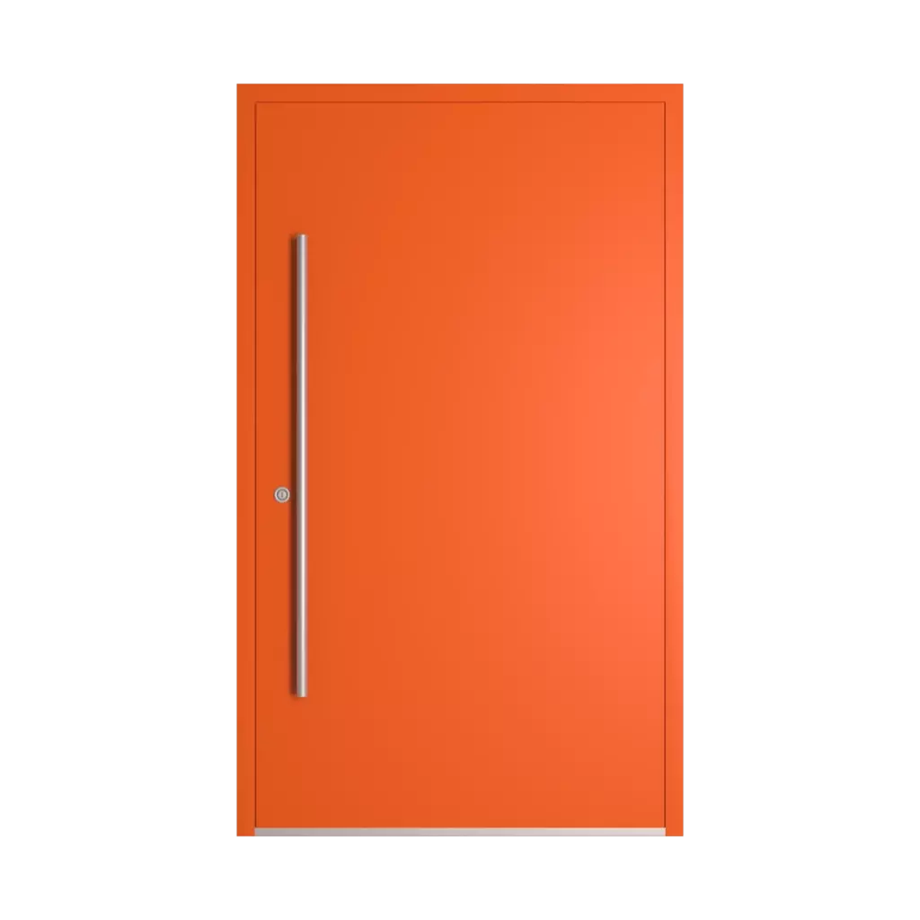 RAL 2004 Pure orange entry-doors models-of-door-fillings dindecor 6011-pvc  