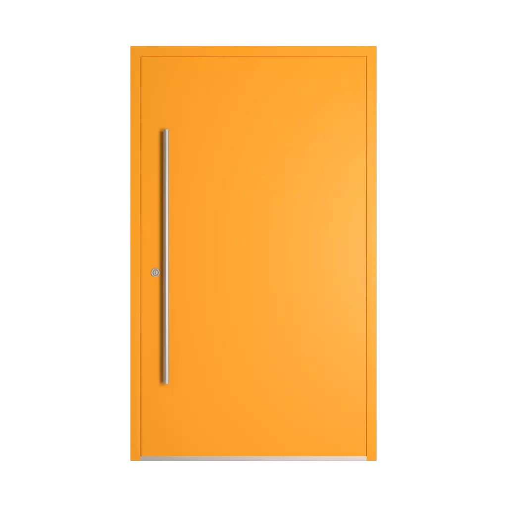 RAL 2007 Luminous bright orange entry-doors models-of-door-fillings dindecor 6034-pvc  