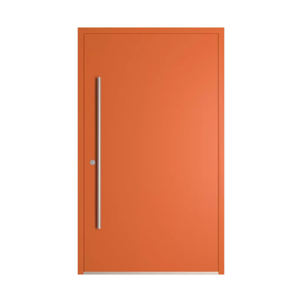 RAL 2010 Signal orange entry-doors models-of-door-fillings dindecor 6011-pvc  