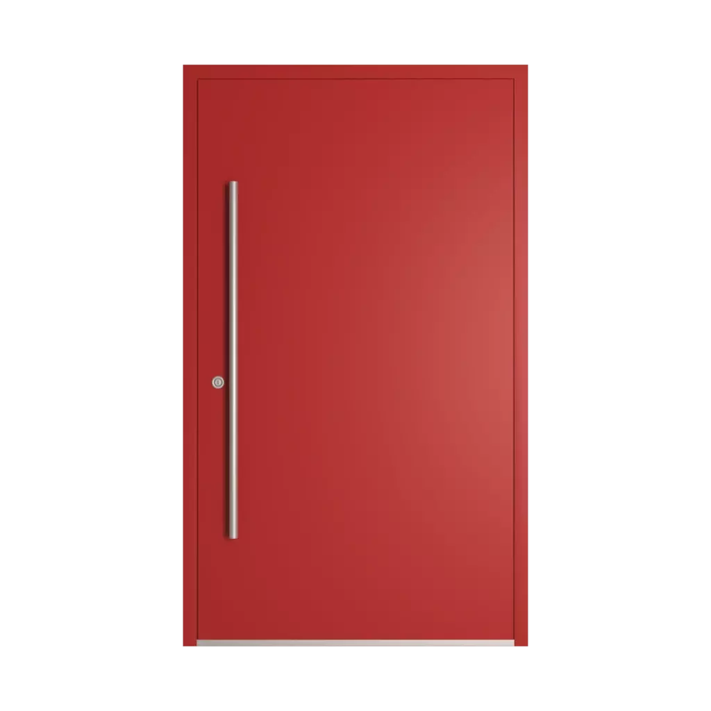 RAL 3000 Flame red entry-doors models-of-door-fillings dindecor 6011-pvc  