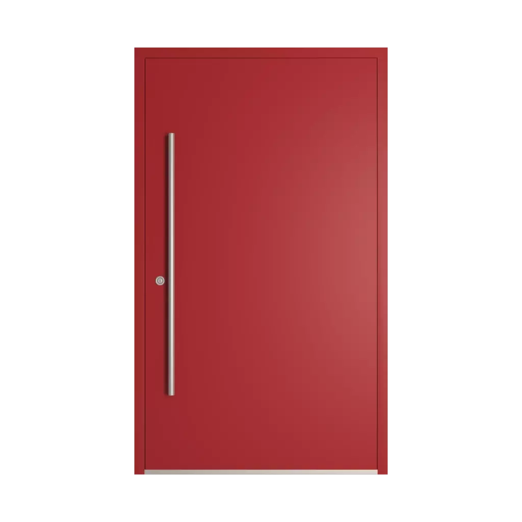RAL 3001 Signal red entry-doors models-of-door-fillings dindecor 6011-pvc  