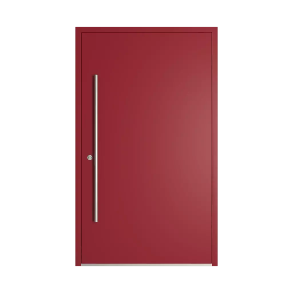 RAL 3003 Ruby red entry-doors models-of-door-fillings dindecor 6011-pvc  