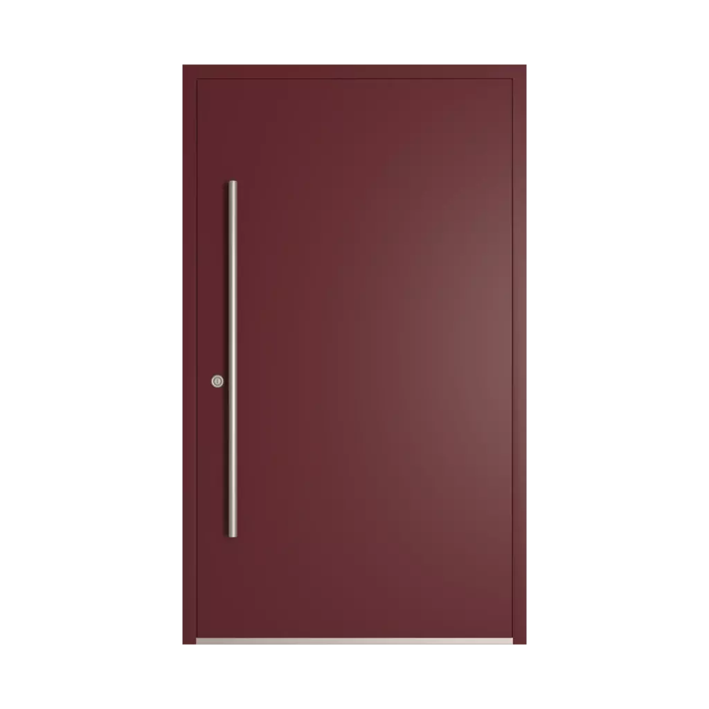 RAL 3005 Wine red entry-doors models-of-door-fillings dindecor 6011-pvc  
