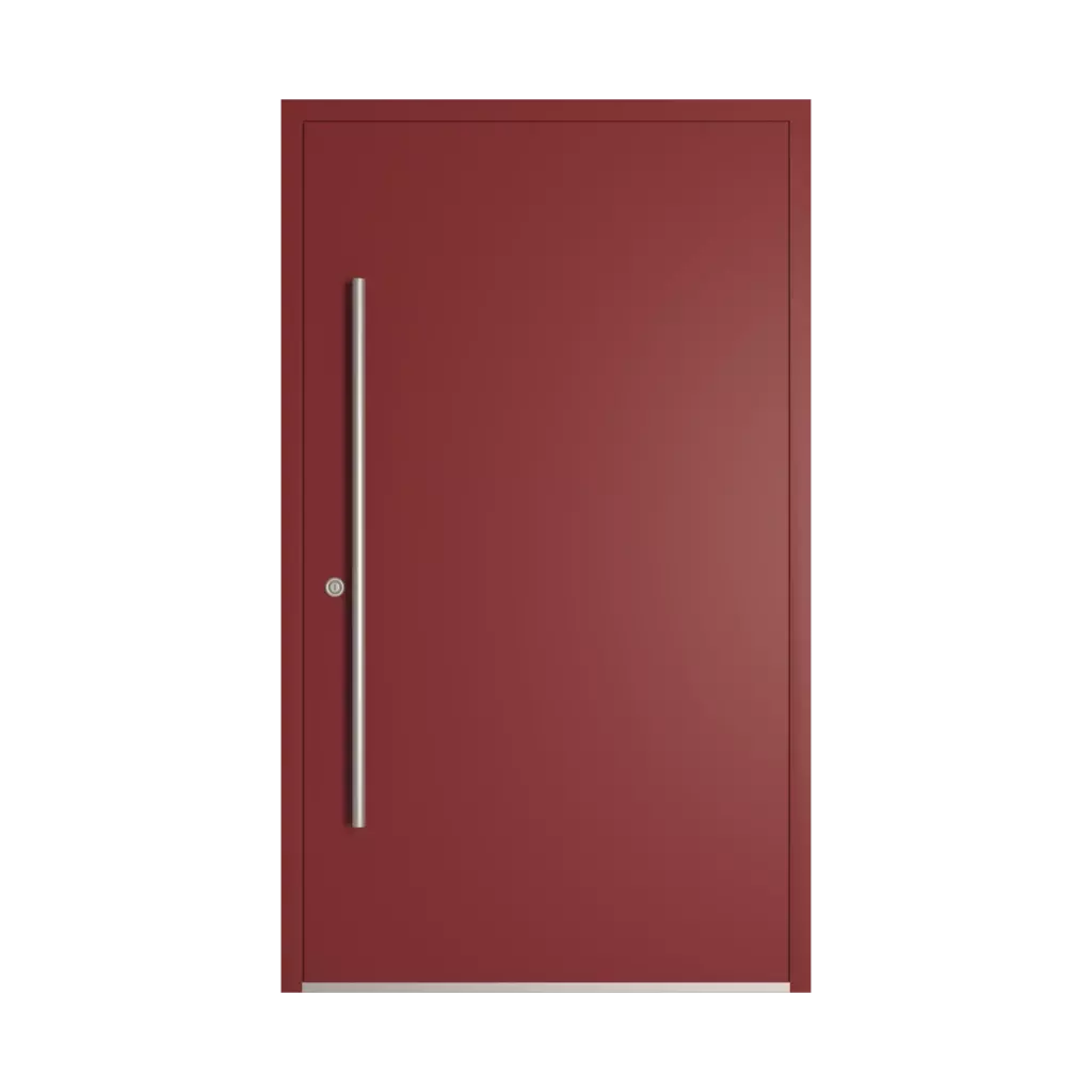 RAL 3011 Brown red entry-doors models-of-door-fillings dindecor 6011-pvc  