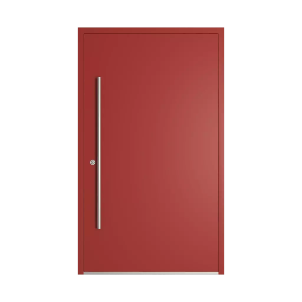 RAL 3013 Tomato red entry-doors models-of-door-fillings dindecor 6011-pvc  