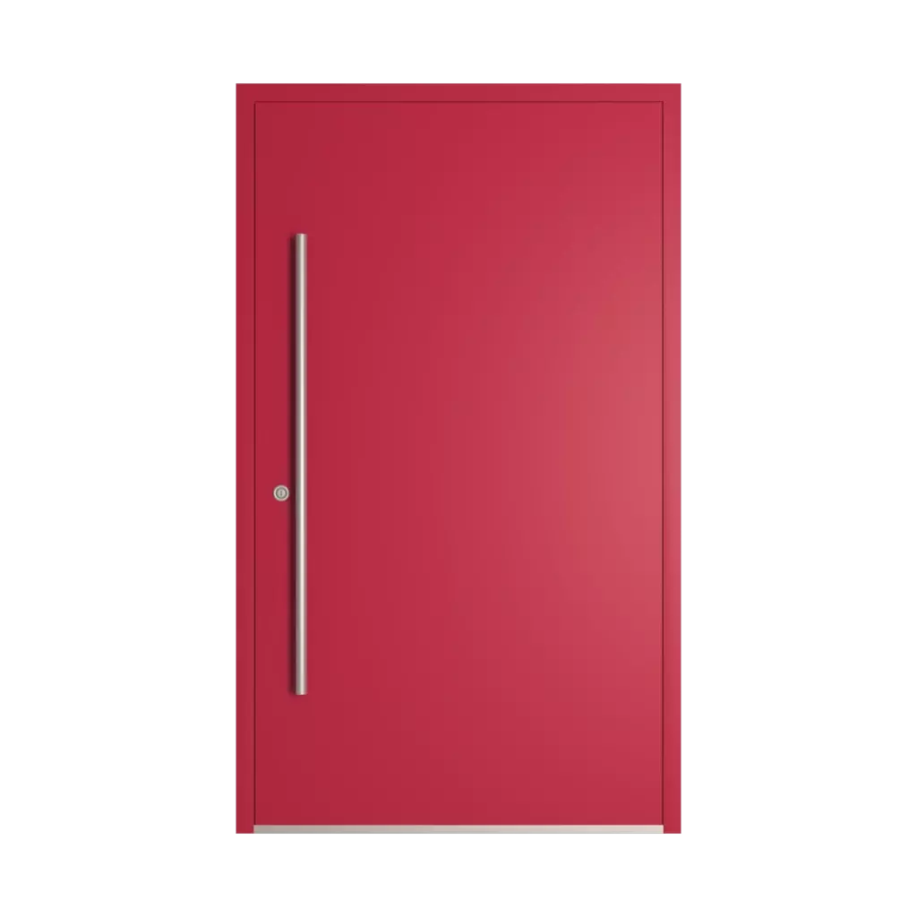 RAL 3027 Raspberry red entry-doors models-of-door-fillings dindecor cl12  