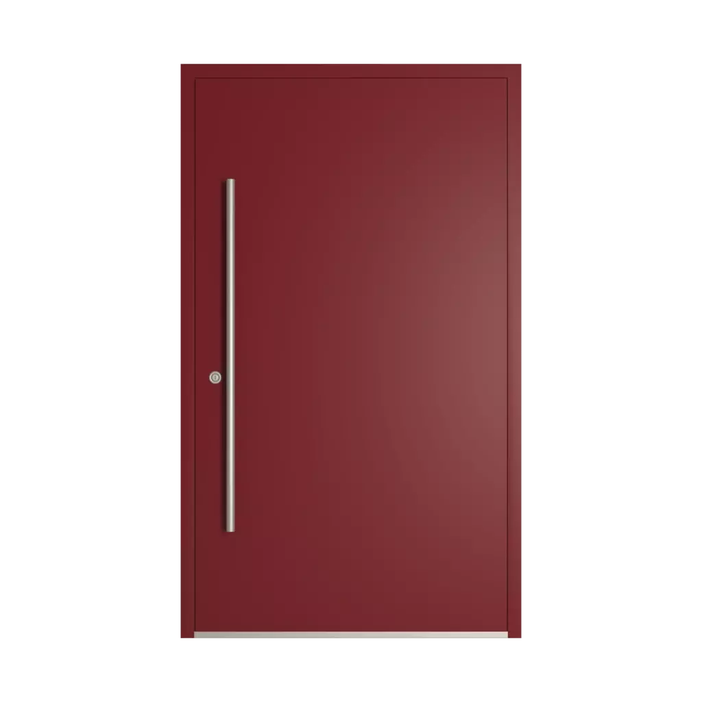 RAL 3032 Pearl ruby red entry-doors models-of-door-fillings dindecor 6034-pvc  