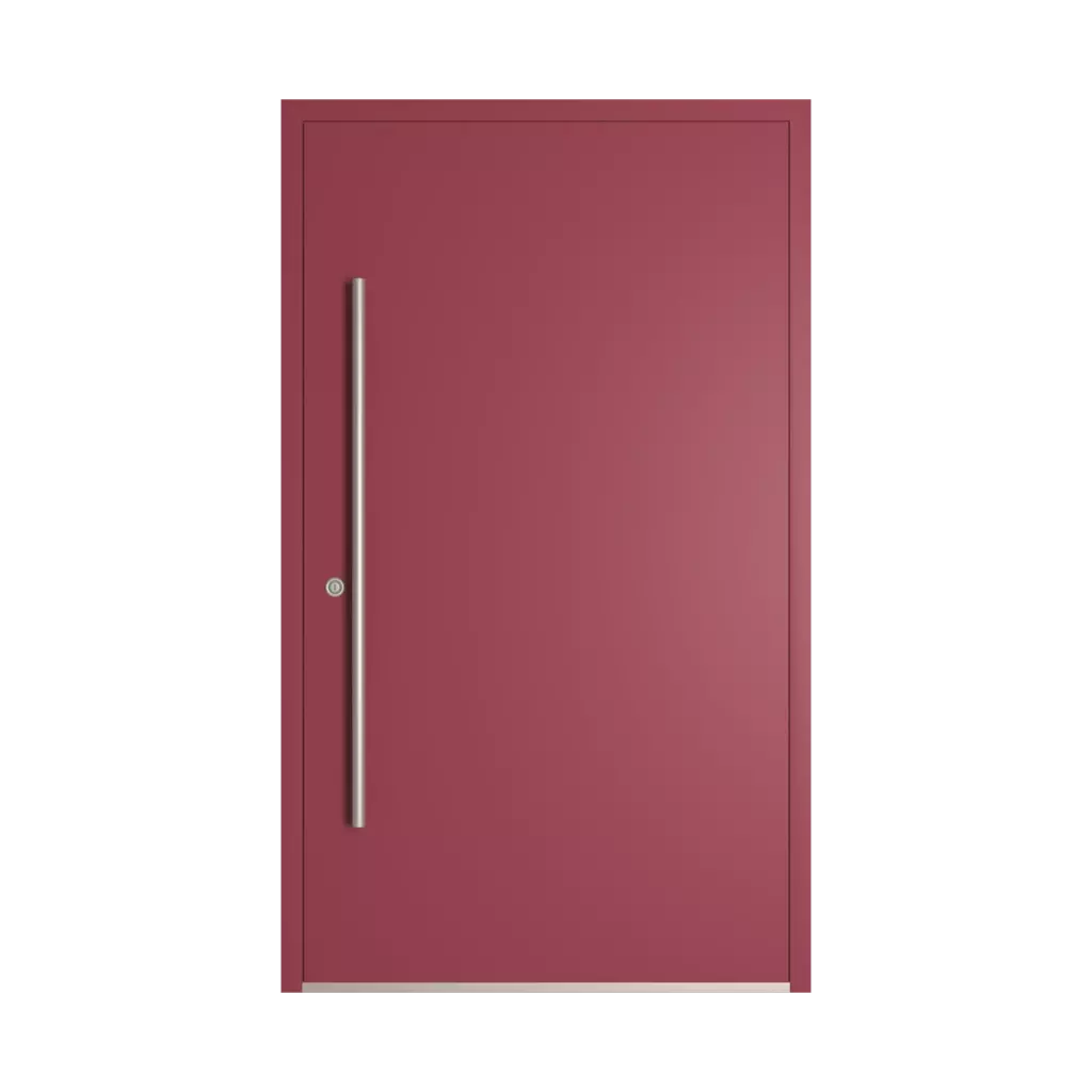 RAL 4002 Red violet entry-doors models-of-door-fillings dindecor 6034-pvc  
