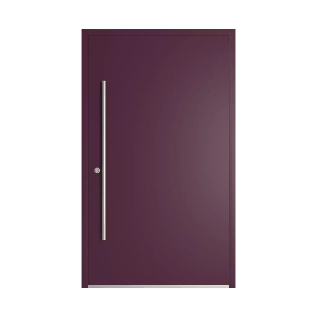 RAL 4007 Purple violet entry-doors models-of-door-fillings dindecor 6034-pvc  