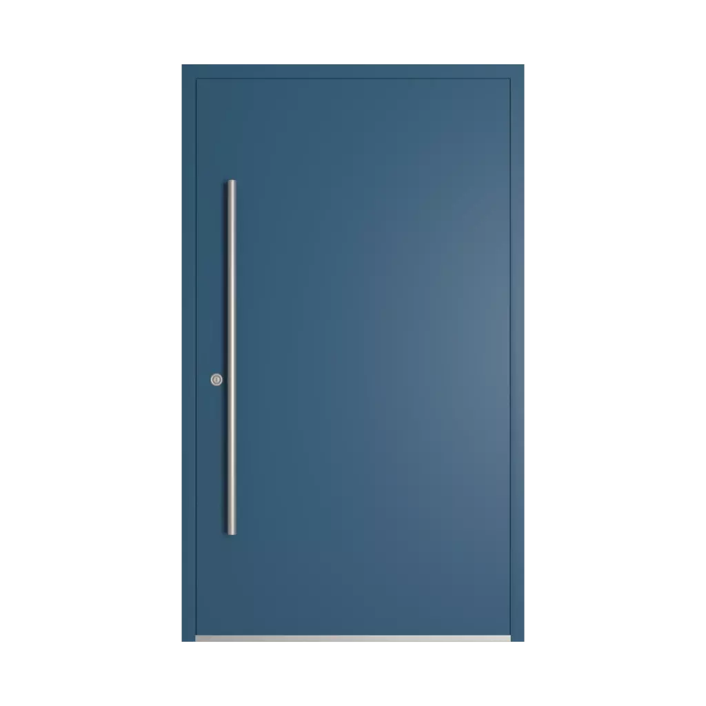 RAL 5009 Azure blue entry-doors models-of-door-fillings dindecor cl12  
